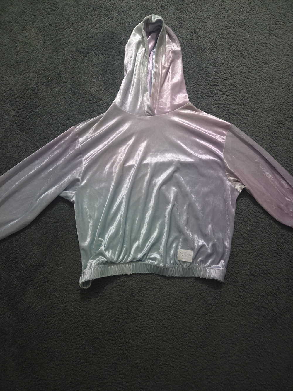 Nike Women’s Iridescent Lavender Velvet Hoodie